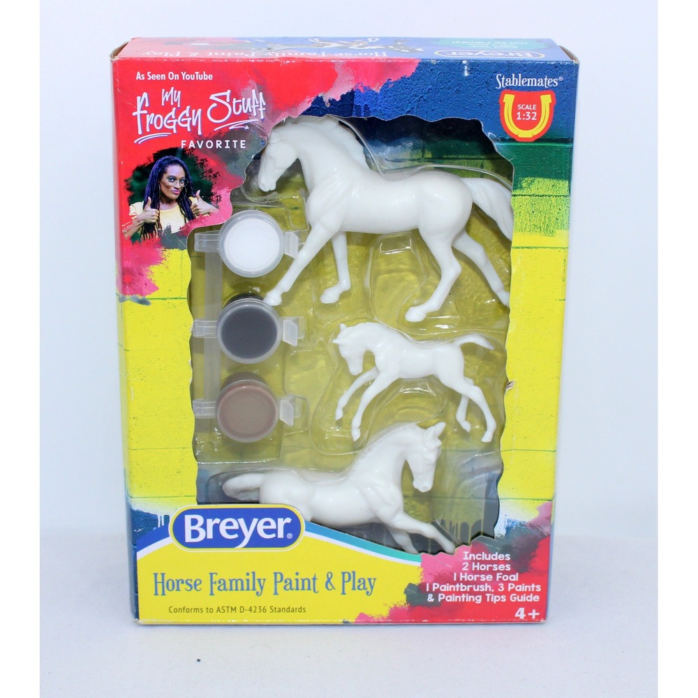 Breyer Stablemates Horse Family Paint & Play Kit My Froggy Stuff Favorite 4236